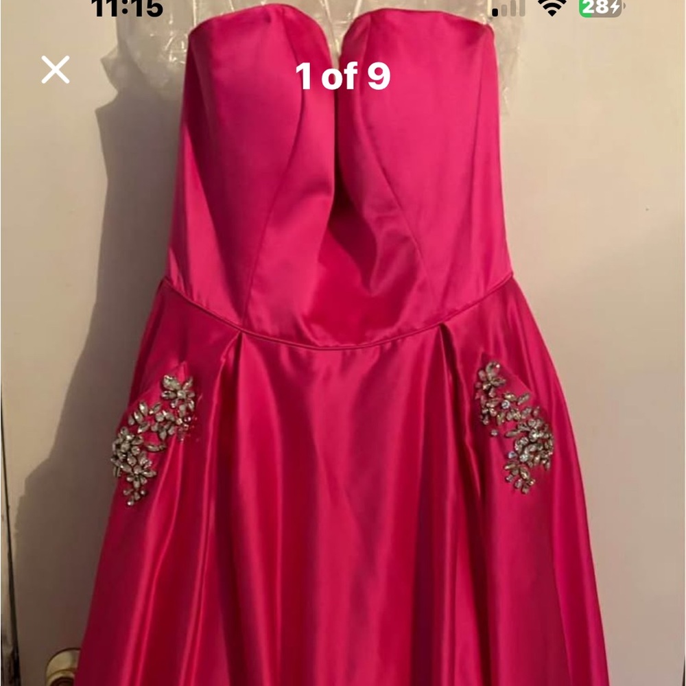 Sherri Hill size 14 Elegant Pink Evening Gown with Pockets